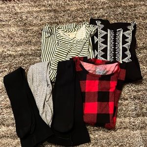 Bundle of dresses and tights